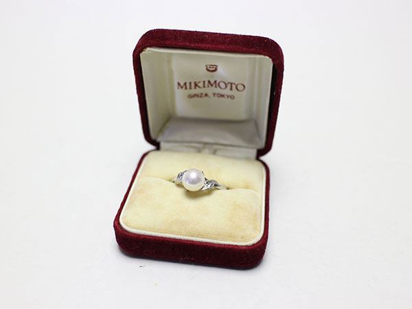 ミキモトK14WG真珠の指輪買取