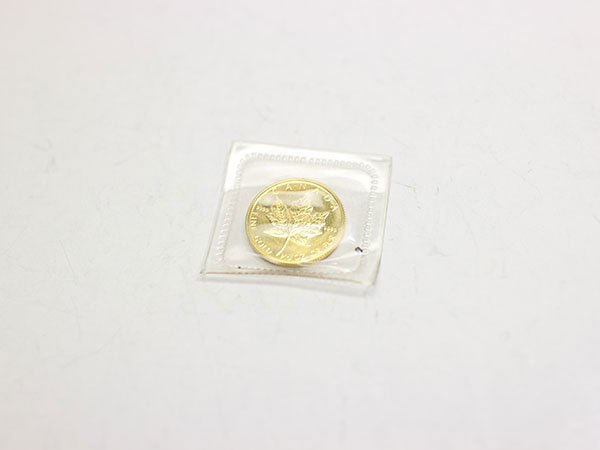 ２４金 金貨 カナダメイプルリーフ1/10オンス5ドルコインの買取
