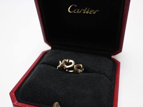 １８金カルティエ Cハート指輪の買取