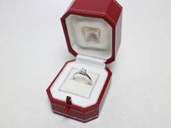 Pt950カルティエ立爪指輪の買取