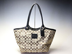 コーチ　ブリーカー シグネチャー トートバッグ　型番F14385　中古の買取