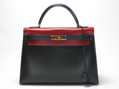 エルメス&nbsp;ケリー３２ネイビー×レッドの買取例