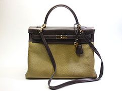 エルメス ケリー３５ ヴォーエバーカーフ×トロイカ K刻印の買取例