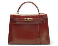 エルメス&nbsp;ケリー３２&nbsp;レッド&nbsp;ボックスカーフ&nbsp;Ｖ刻印&nbsp;カデナ無しの買取