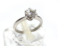 プラチナ９５０指輪&nbsp;ダイヤ０.２１６ｃｔ買取