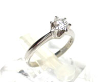 プラチナ８５０指輪&nbsp;立爪ダイヤ０.３１ｃｔ買取