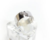 ショーメ&nbsp;ダイヤ付き１８金ＷＧ指輪の買取