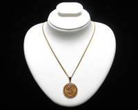 フランス２０フランコイン付き１８金／２１.６金ネックレスの買取