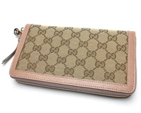 グッチ&nbsp;ＧＧキャンバス&nbsp;ジップアラウンド&nbsp;ウォレットの買取