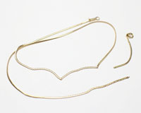 ちぎれた１８金ネックレスの買取