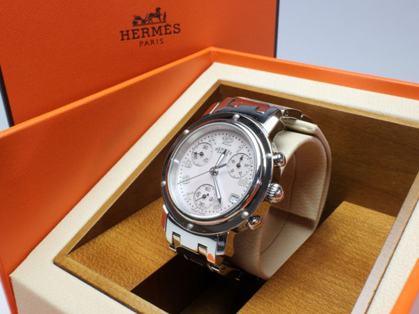 エルメス クリッパークロノグラフ ＳＳ／ＳＳ ＱＺの買取