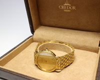 クレドール&nbsp;メンズ腕時計&nbsp;ＹＧ／ＹＧ&nbsp;ＱＺの買取