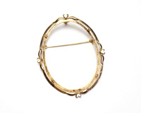 １８金ブローチ空枠の買取