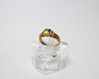 K18指輪ペリドット/ダイヤ買取