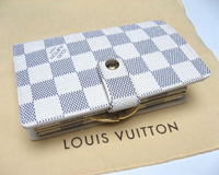 ルイ・ヴィトン　ダミエ アズール がま口財布　ポルトフォイユ・ヴィエノワ